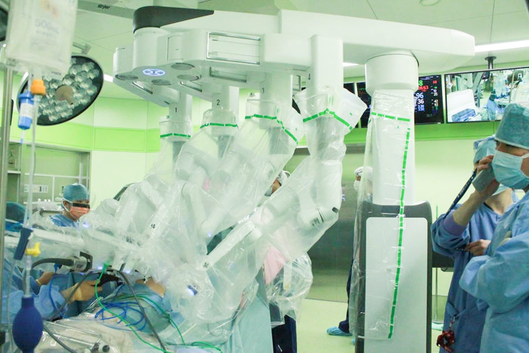 手術支援ロボット（ダヴィンチ）による手術