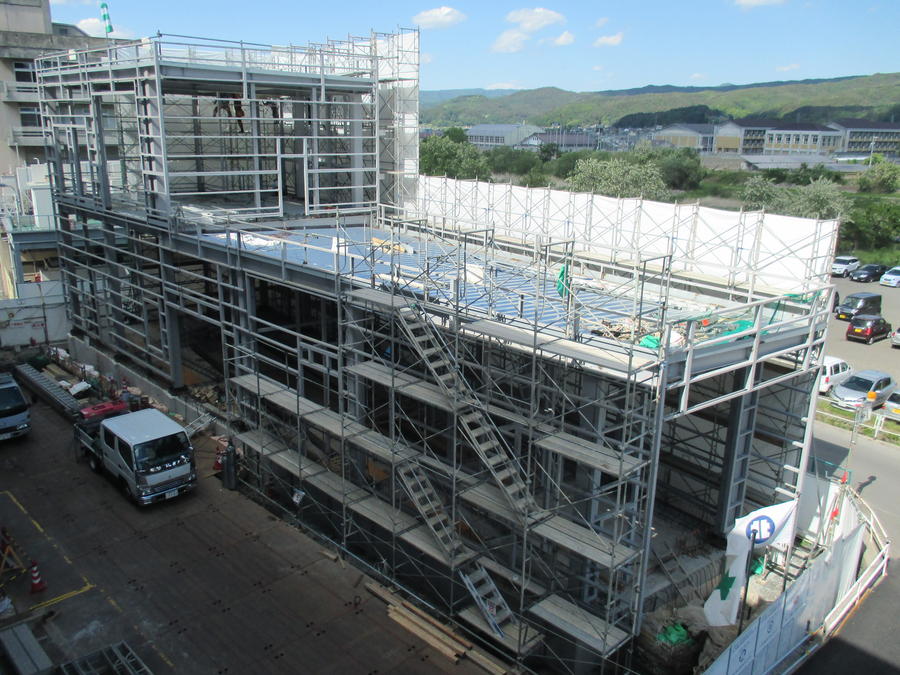 エネルギー棟建設現場（平成27年5月21日）