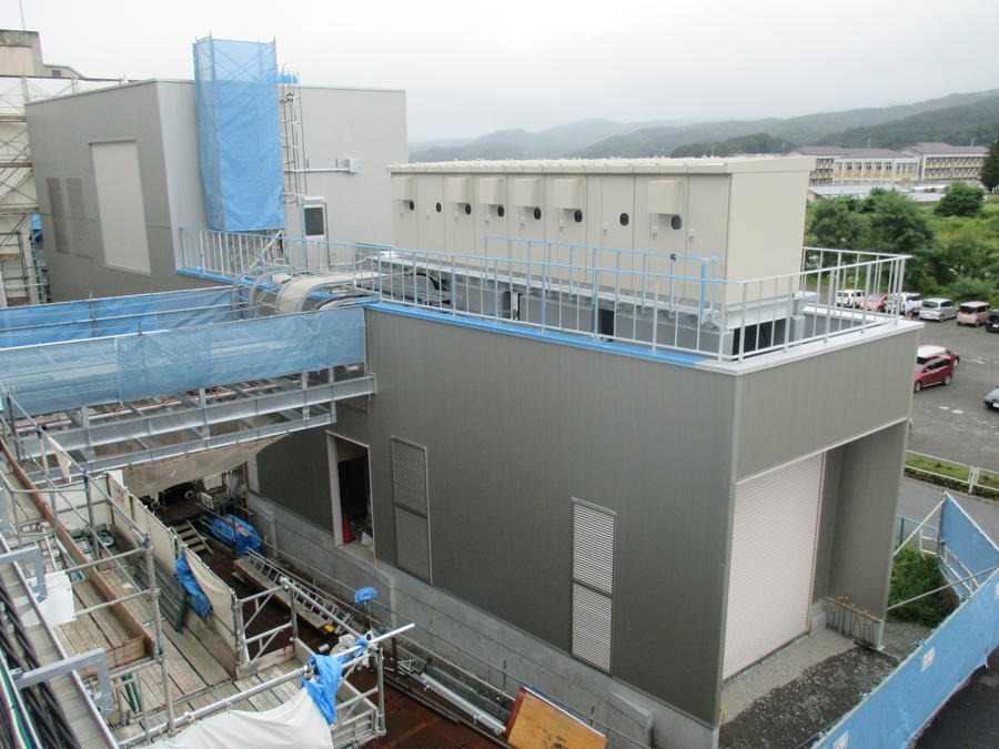 エネルギー棟建設現場（平成27年9月8日）