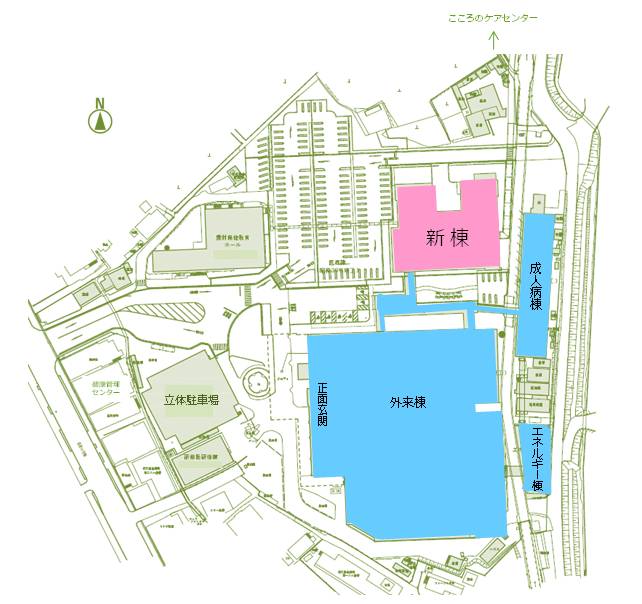 新棟配置図